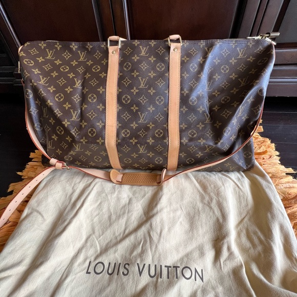 Louis Vuitton Handbags - Auth Louis Vuitton Monogram Keepall Bandouliere 60 Boston Travel Bag M41412